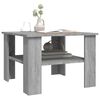 vidaXL Coffee Table Gray sonoma Engineered wood 23.6x23.6x16.5 in