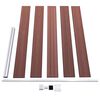 vidaXL Garden Fence WPC 68.9"x41.3" Brown