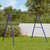 vidaXL Outdoor Swing Set Blue Painted Steel For children ages 3-10