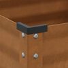 vidaXL Garden Planter Standard metal color Weathering steel Large