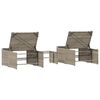 vidaXL Sun Lounger Light grey, Dark grey