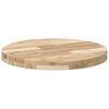 vidaXL Table Top Natural wood Solid Acacia wood 19.7 inches diameter