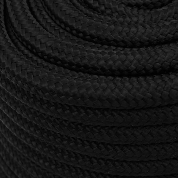 vidaXL Work Rope Black 0.71 " 164.0 ' Polyester