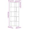vidaXL Corner Bookcase 5-Tier Grey Sonoma 19.7x19.7x70.5" Engineered Wood