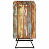 vidaXL Drawer Cabinet Multicolor Solid Reclaimed Wood, Iron