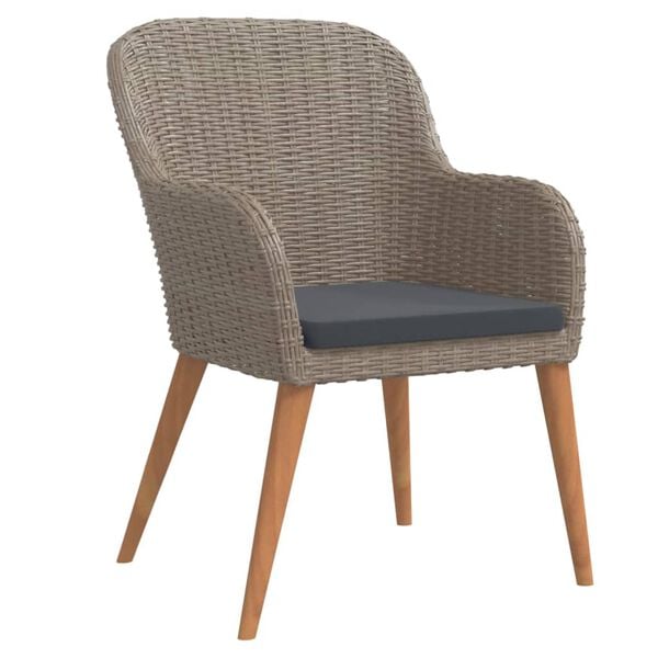 vidaXL Garden Dining Set Brown