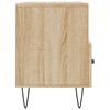 vidaXL TV Cabinet Sonoma oak Engineered wood, Iron Medium TV Cabinet