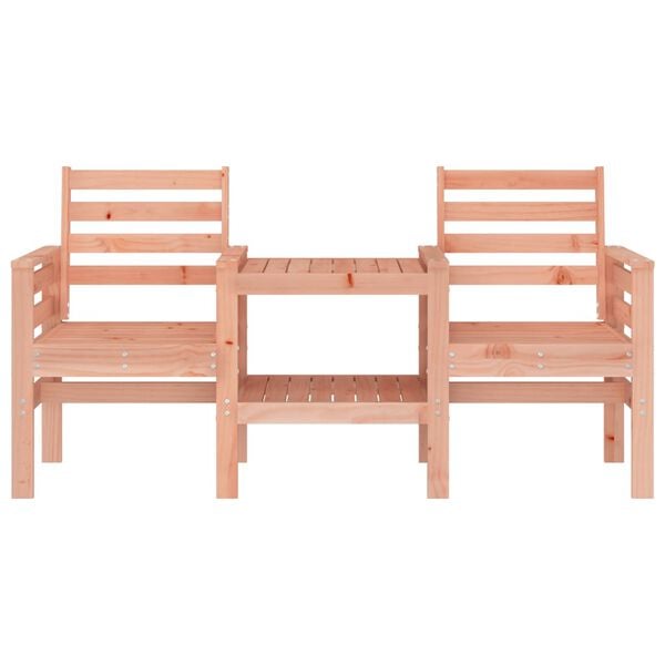 vidaXL Garden Bench Natural Wood Solid Douglas Fir wood 2-Seater Durable