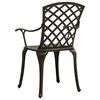 vidaXL Bistro Set Bronze Cast aluminum Medium Durable Bistro Set