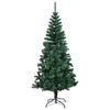 vidaXL Christmas Tree Green with iridescent tips PVC, Steel 59.1 in