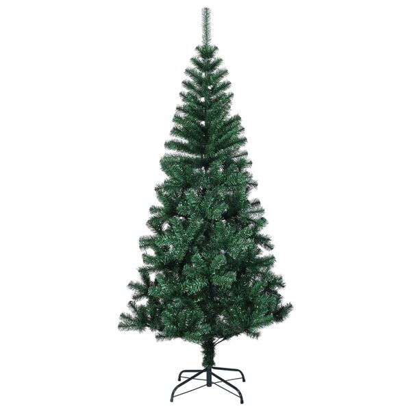 vidaXL Christmas Tree Green with iridescent tips PVC, Steel 59.1 in