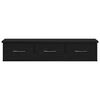vidaXL Wall Cabinet Black Oak Engineered Wood Medium Wall Cabinet