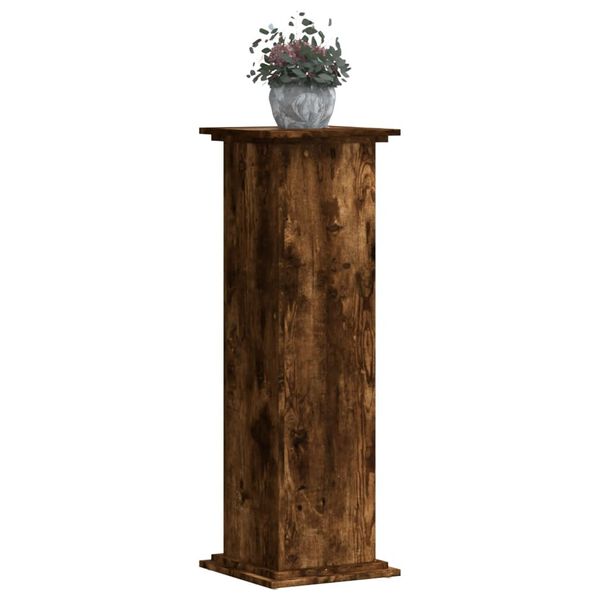 vidaXL Plant Stand Smoked Oak Engineered wood Tall Plant Stand