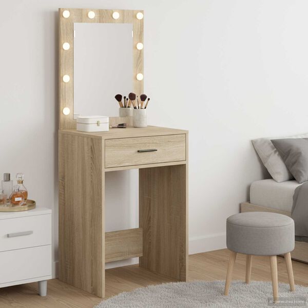 vidaXL Dressing Table Sonoma oak 50 x 41 x 135 cm Engineered wood