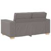 vidaXL Sofa 3 pcs Taupe Linen-blend Fabric