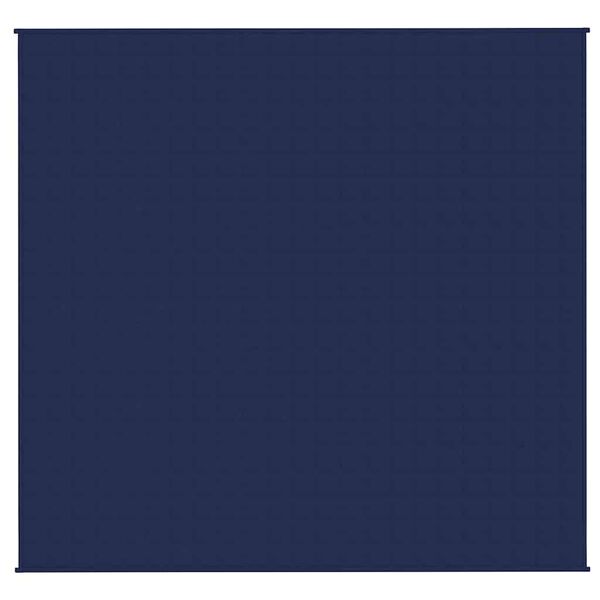 vidaXL Weighted Blanket Blue Cotton, Polyester, Glass Beads