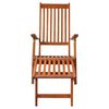vidaXL Deck Chair Natural Wood Solid Acacia wood 65.7 x 22.0 x 29.5 in