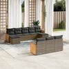 vidaXL Garden Sofa Set Grey