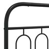vidaXL Bed Frame Black Steel Single Black Bed Frame Rectangular