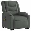 vidaXL Stand Up Massage Recliner Chair Dark Grey
