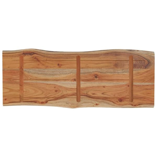 vidaXL Table Top Natural Solid Acacia wood 35.4x15.7 in Durable