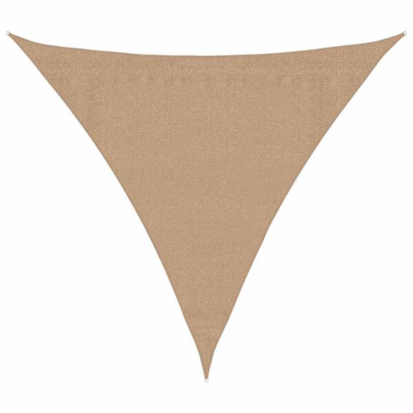 vidaXL Sunshade Sail 1.75 oz/ft² Taupe 11.8x11.8x11.8' HDPE