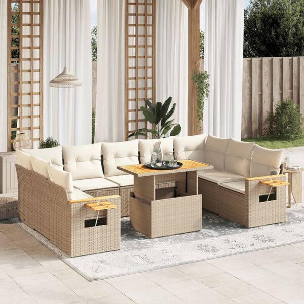 vidaXL Patio Sofa Set Adjustable Armrests Garden Sofa Set