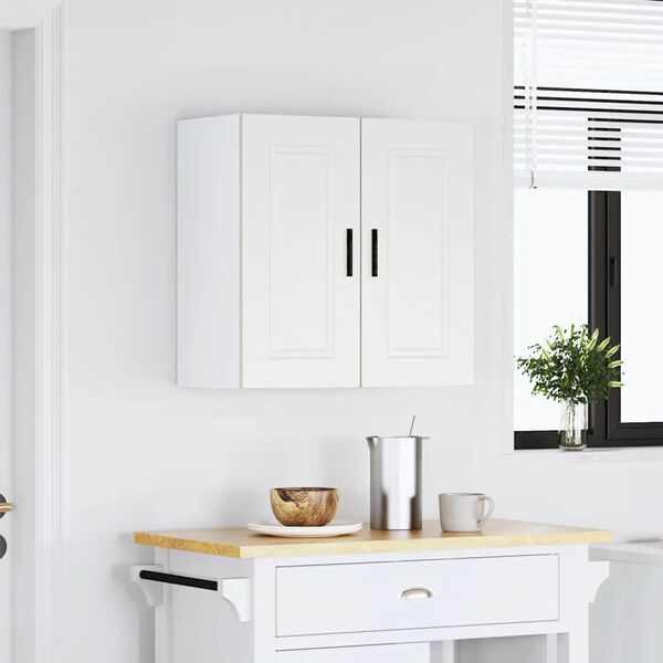 vidaXL Kitchen Wall Cabinet White Engineered wood Medium