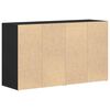 vidaXL Sideboard Black 47.24 x 14.17 x 27.17 in Engineered Wood