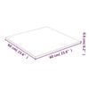 vidaXL Table Top Transparent Tempered Glass 24 x 24 in Durable
