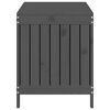 vidaXL Garden Storage Box Grey Solid pine wood Medium Garden Storage Box