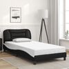 vidaXL Bed Frame Black and White