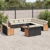 vidaXL Garden Sofa Set Black