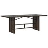 vidaXL 9 Piece Patio Dining Set with Cushions Brown Poly Rattan