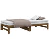 vidaXL Day Bed Honey Brown Solid Pine Wood 2x Expandable Day Bed