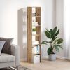 vidaXL Bookcase Set of 2 Artisan oak Engineered wood