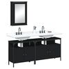 vidaXL Bathroom Furniture Set Black
