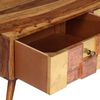 vidaXL Coffee Table Honey Solid Wood 39.4x19.7x15.4 in Decorative Inlays