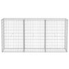 vidaXL Gabion Basket Galvanized Steel 78.7"x11.8"x39.4"