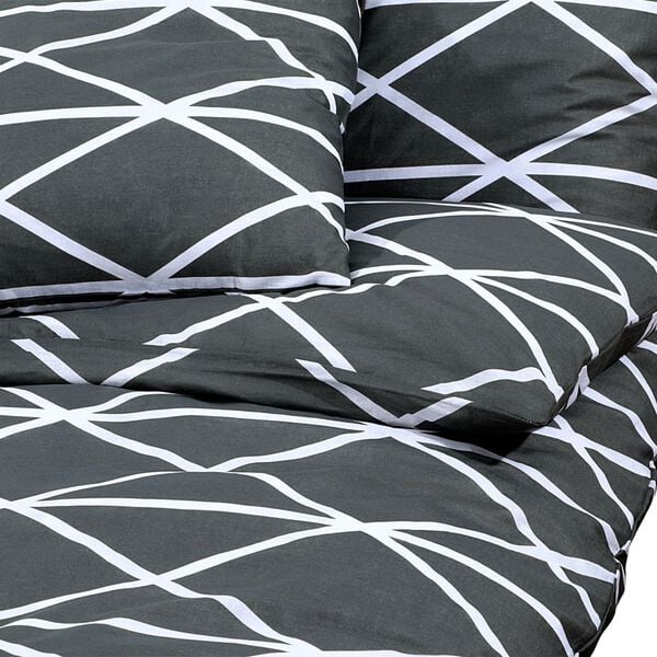 vidaXL Duvet Cover Set Grey 100% Cotton 78.7 x 78.7 in Duvet Cover Set
