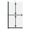 vidaXL Foldable Walk-in Shower Wall Frosted ESG Glass 31.5"x74.8"