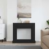 vidaXL Fireplace Surround Black Oak 39.4x11.8x34.4" Engineered Wood