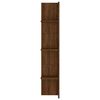 vidaXL TV Cabinet Brown Oak Engineered Wood TV Cabinet Rectangular