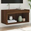 vidaXL TV Cabinet Brown oak Engineered wood Compact Modern TV Cabinet