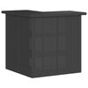 vidaXL Garden Bar Set Black, Cream White PE Rattan, Steel, Polyester