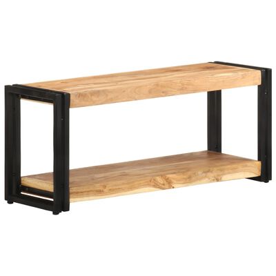 vidaXL TV Cabinet 35.4"x11.8"x15.7" Solid Acacia Wood