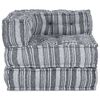 vidaXL Modular Corner Sofa Grey Print 27.56 x 27.56 x 22.05 in Fabric