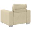 vidaXL Sofa Cream 39.37 x 30.31 x 32.28 in Fabric
