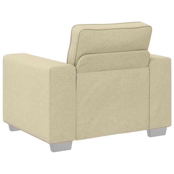 vidaXL Sofa Cream 39.37 x 30.31 x 32.28 in Fabric