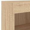 vidaXL TV Wall Unit Set of 5 Sonoma Oak Engineered Wood, Glass Medium